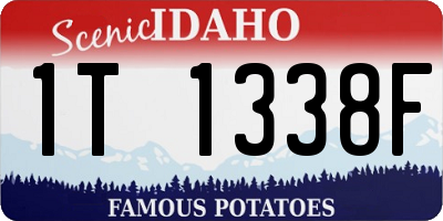 ID license plate 1T1338F