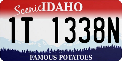 ID license plate 1T1338N