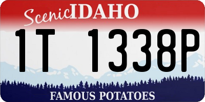 ID license plate 1T1338P