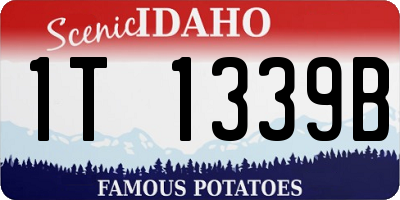 ID license plate 1T1339B