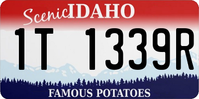 ID license plate 1T1339R