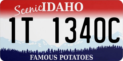 ID license plate 1T1340C