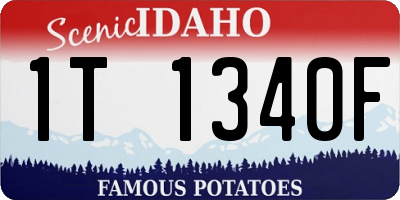 ID license plate 1T1340F