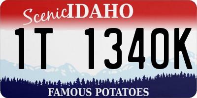 ID license plate 1T1340K