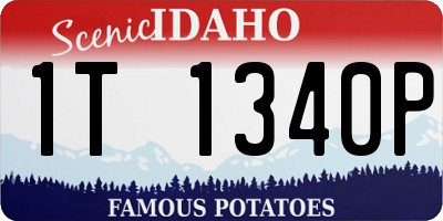 ID license plate 1T1340P