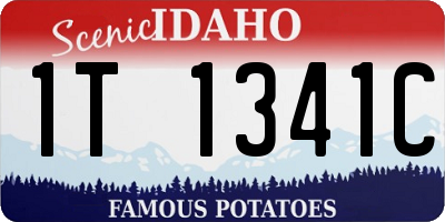 ID license plate 1T1341C