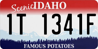ID license plate 1T1341F