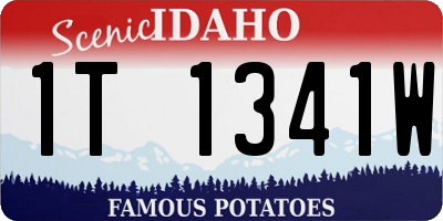 ID license plate 1T1341W