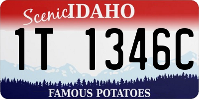ID license plate 1T1346C