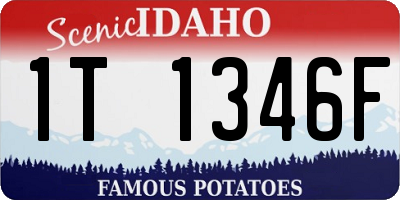 ID license plate 1T1346F