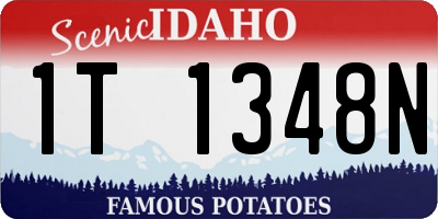 ID license plate 1T1348N