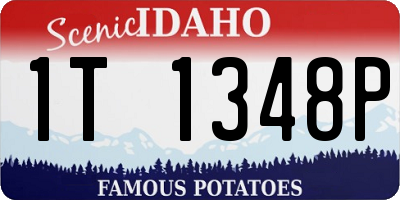 ID license plate 1T1348P