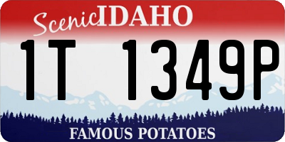 ID license plate 1T1349P