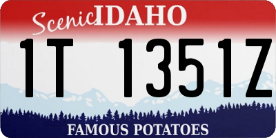 ID license plate 1T1351Z