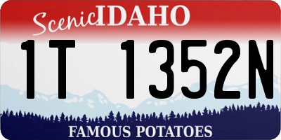 ID license plate 1T1352N
