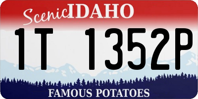 ID license plate 1T1352P