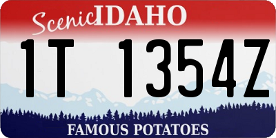 ID license plate 1T1354Z