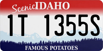 ID license plate 1T1355S