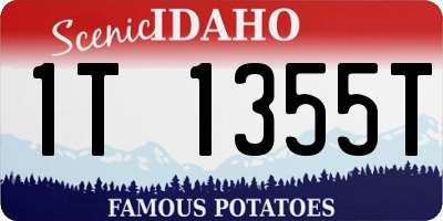 ID license plate 1T1355T