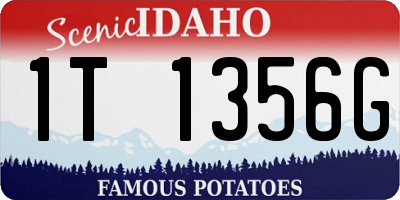 ID license plate 1T1356G