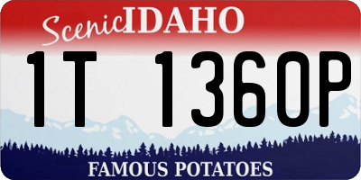 ID license plate 1T1360P