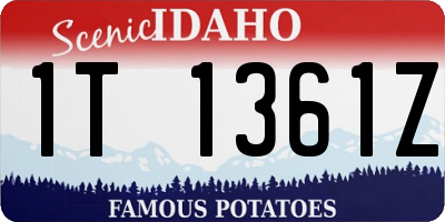 ID license plate 1T1361Z