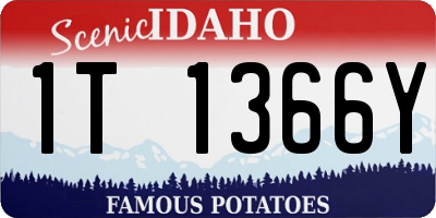 ID license plate 1T1366Y