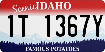 ID license plate 1T1367Y