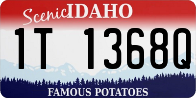 ID license plate 1T1368Q