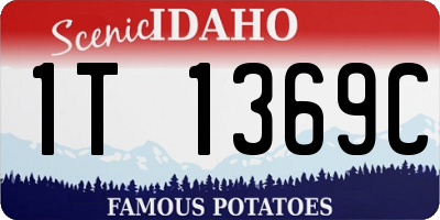 ID license plate 1T1369C