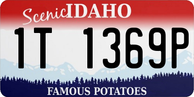 ID license plate 1T1369P
