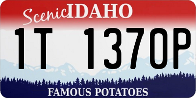 ID license plate 1T1370P