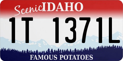 ID license plate 1T1371L