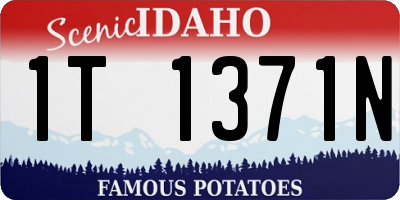 ID license plate 1T1371N