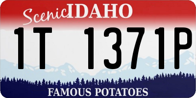 ID license plate 1T1371P