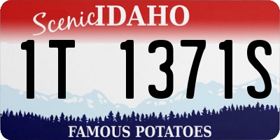 ID license plate 1T1371S