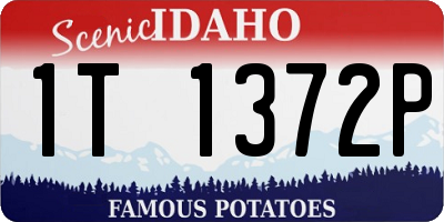 ID license plate 1T1372P