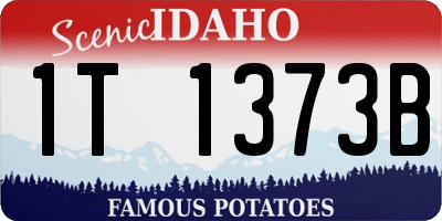 ID license plate 1T1373B