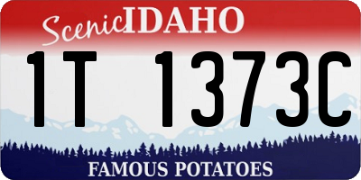 ID license plate 1T1373C