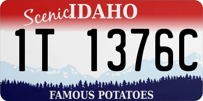 ID license plate 1T1376C