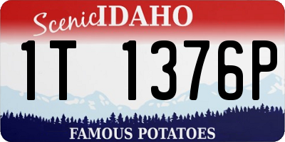 ID license plate 1T1376P