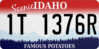 ID license plate 1T1376R