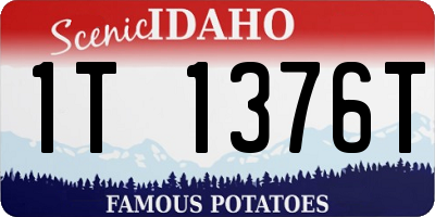ID license plate 1T1376T