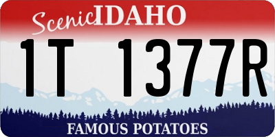 ID license plate 1T1377R