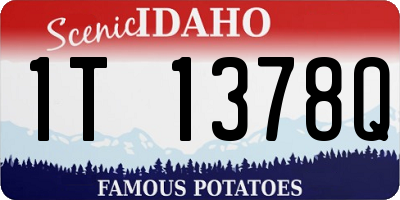 ID license plate 1T1378Q