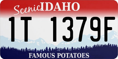 ID license plate 1T1379F