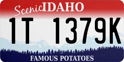 ID license plate 1T1379K