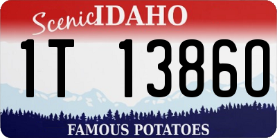 ID license plate 1T1386O