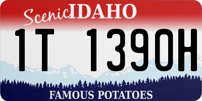ID license plate 1T1390H