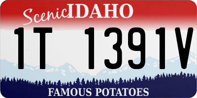 ID license plate 1T1391V